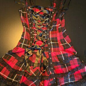 Hell Bunny Harley Tartan Dress